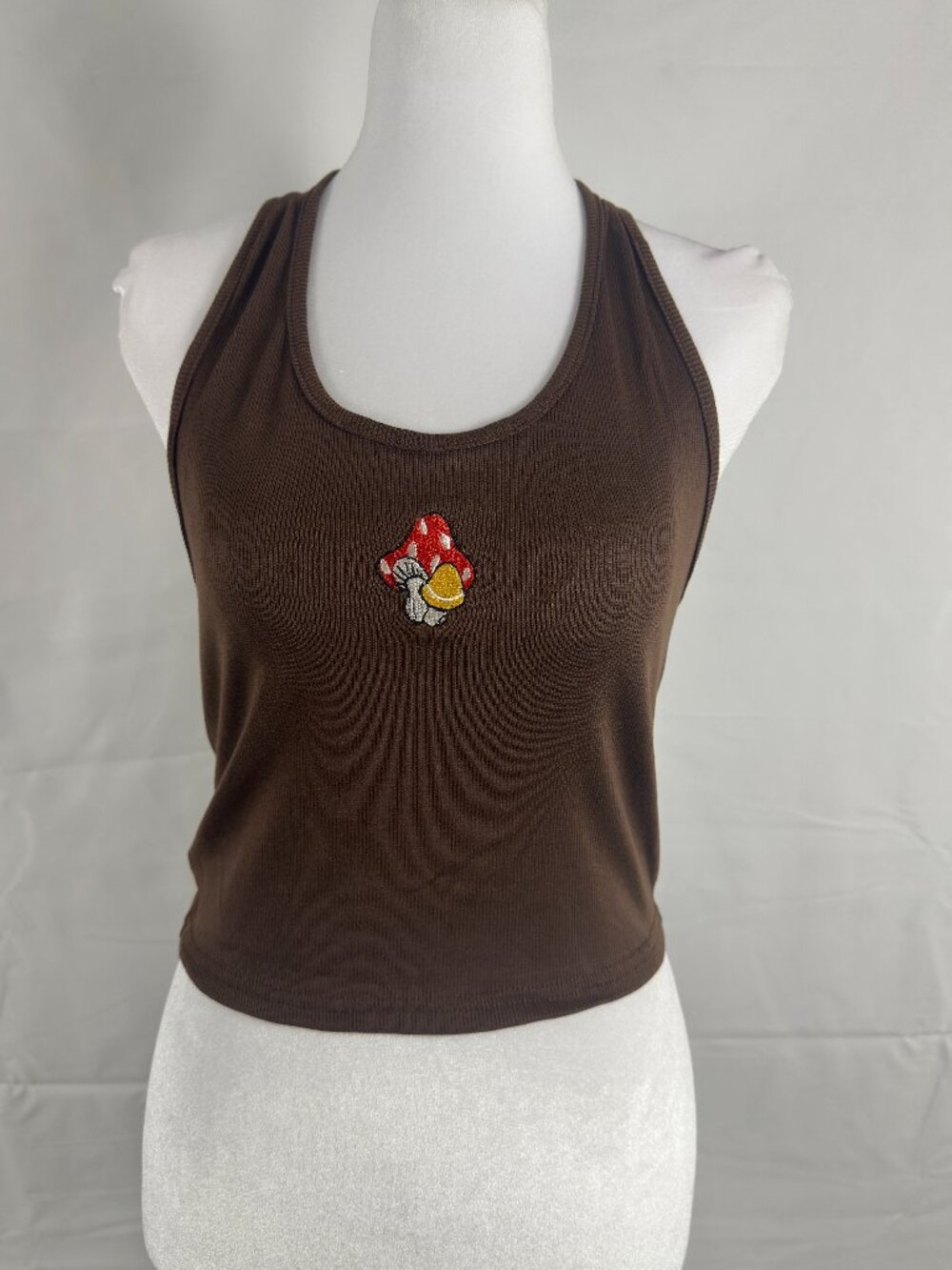 WoWo Mushroom Ribbed Tank NWT Medium / Large